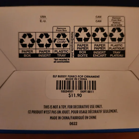 BUDDY THE ELF ORNAMENT FUNKO NWT - Picture 3 of 3